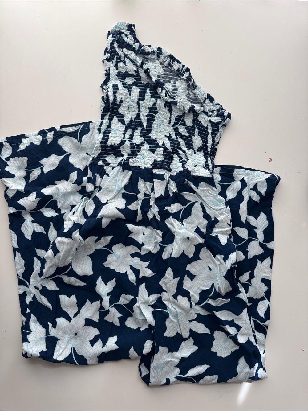 Women's One-Shoulder Floral jumpsuit